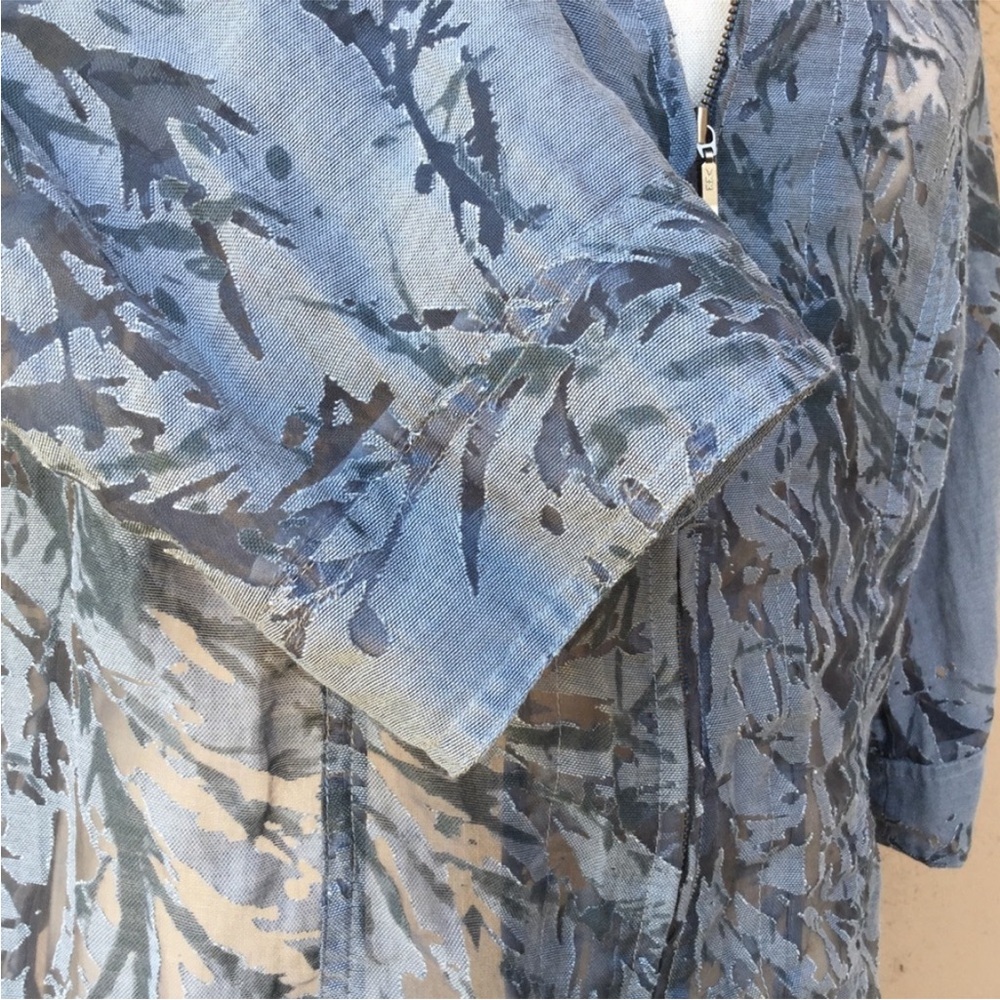 Blue Zip-Up Lightweight Jacket - image 5